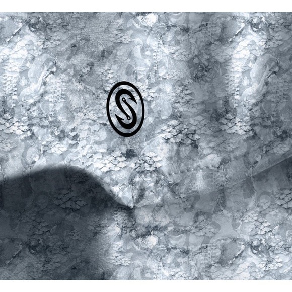 SHIPS TODAY! Scales Mens Gray Camo 1/4 Zip Pullover Jacket, Long Sleeve SMALL‎ - Picture 3 of 4